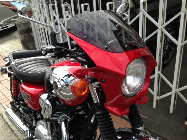 楽天市場】W800 汎用ビキニカウル タイプRスクリーン [純正色塗装] ABS