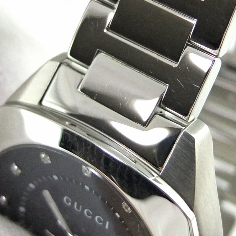 楽天市場】グッチ GUCCI YA142404 クォーツ 12Pダイヤ ブラック文字盤