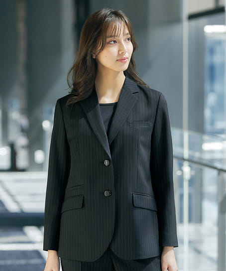 MARY QUANT】全1色・ジャケット（グリーン購入法・ストレッチ） M43251