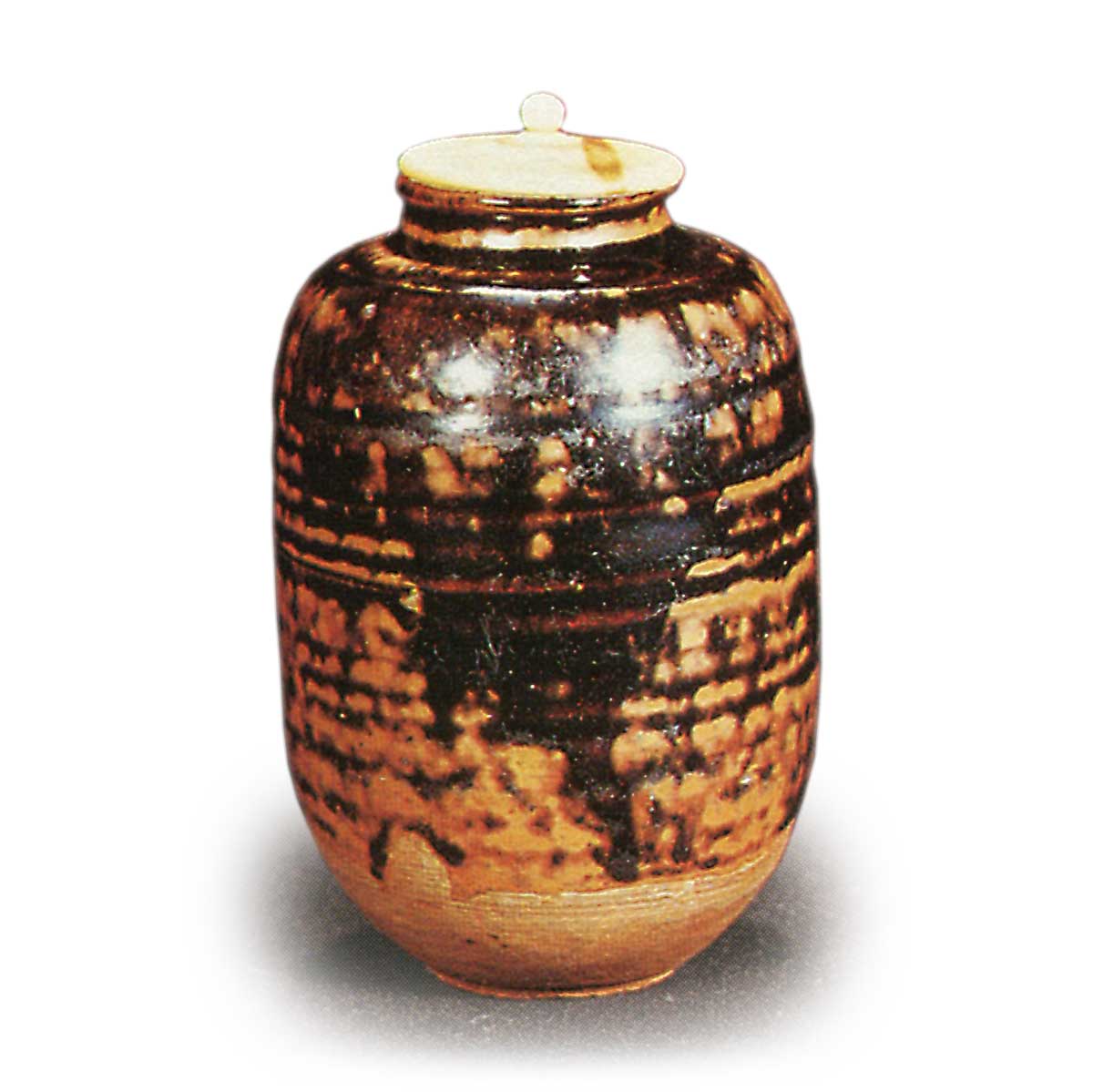 茶道具✨信楽茶陶窯元 壺中窯【保庭楽入】＆仕覆袋セット 肩衝茶入 保