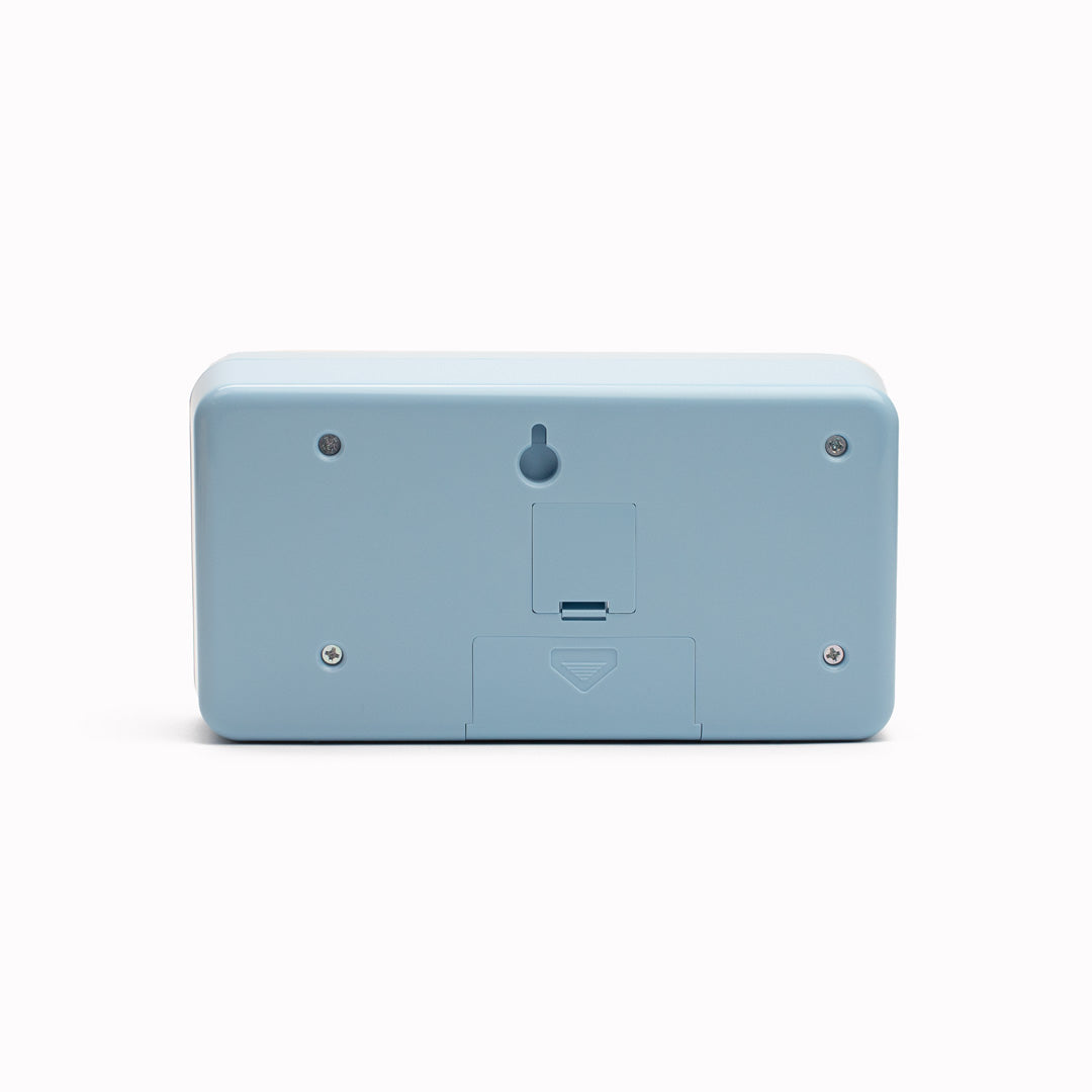 Twemco - QT-30 Mechanical Flip Desk Clock | Light Blue | Retro