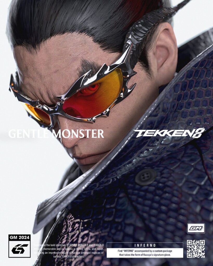 Gentle Monster x 鉄拳8 デビルカズヤを表現したコラボアイウェアが