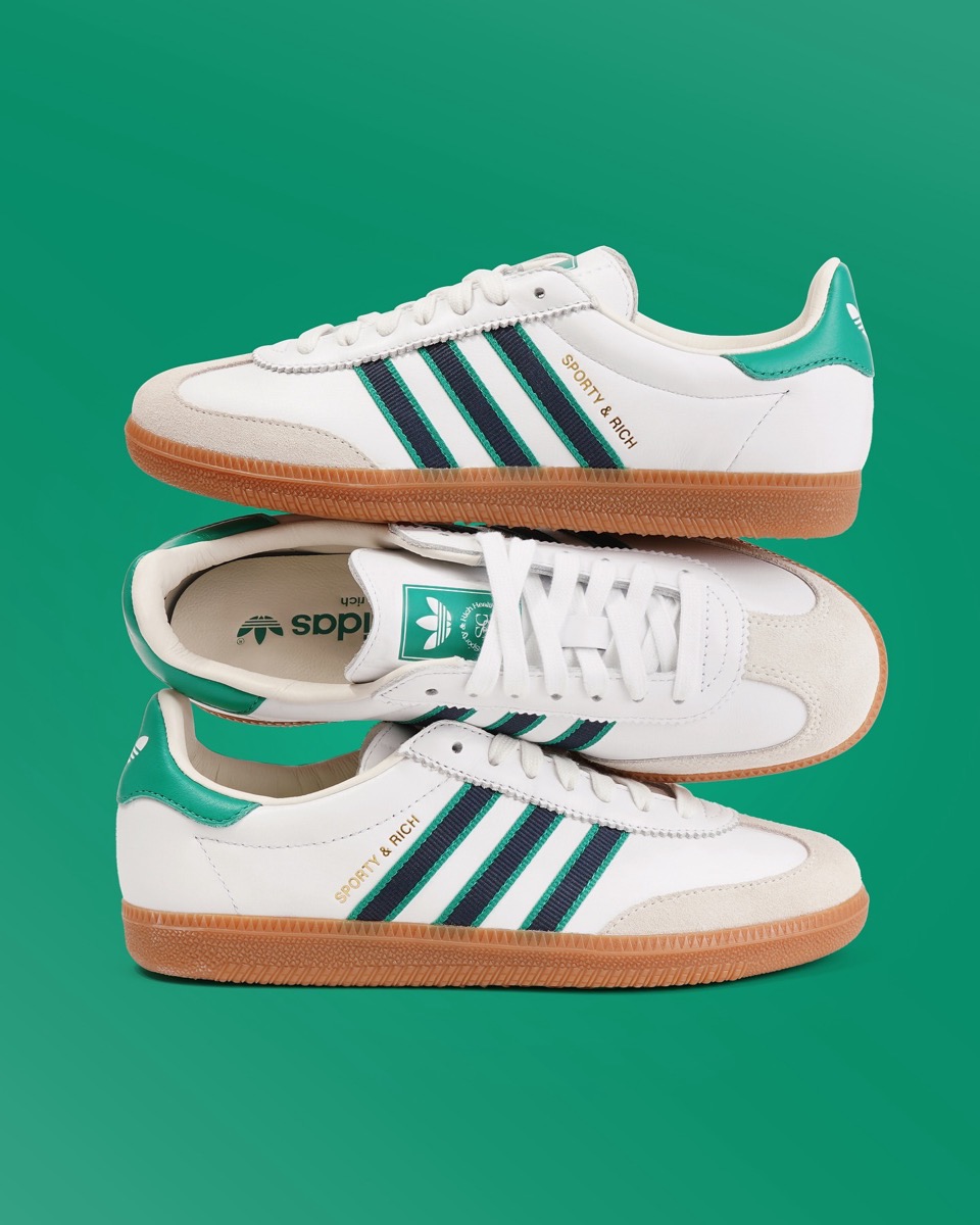 Sporty & Rich x adidas SAMBA OG “White Green”が8月21日より発売