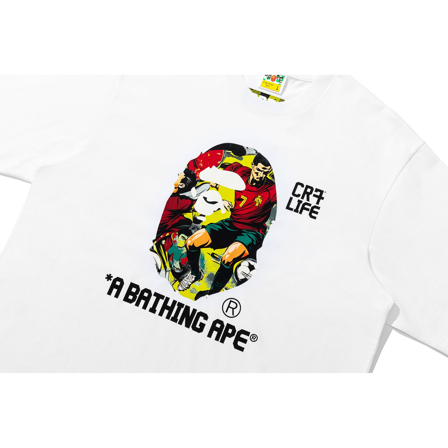 BAPE X CR7 LIFE GRAPHIC A BATHING APE RELAXED FIT TEE #2 MENS – us