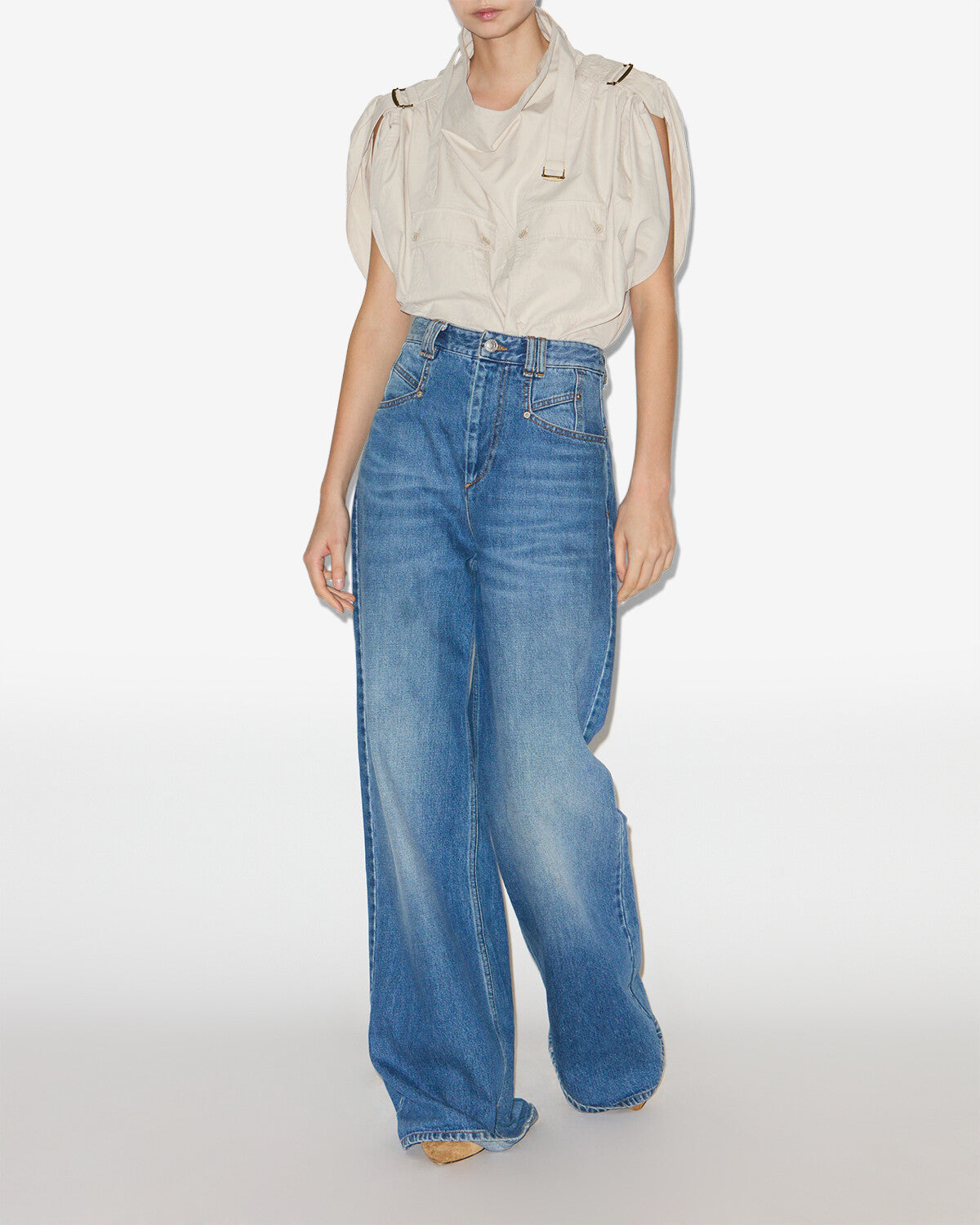Lemony Pants Woman blue | ISABEL MARANT Official online store