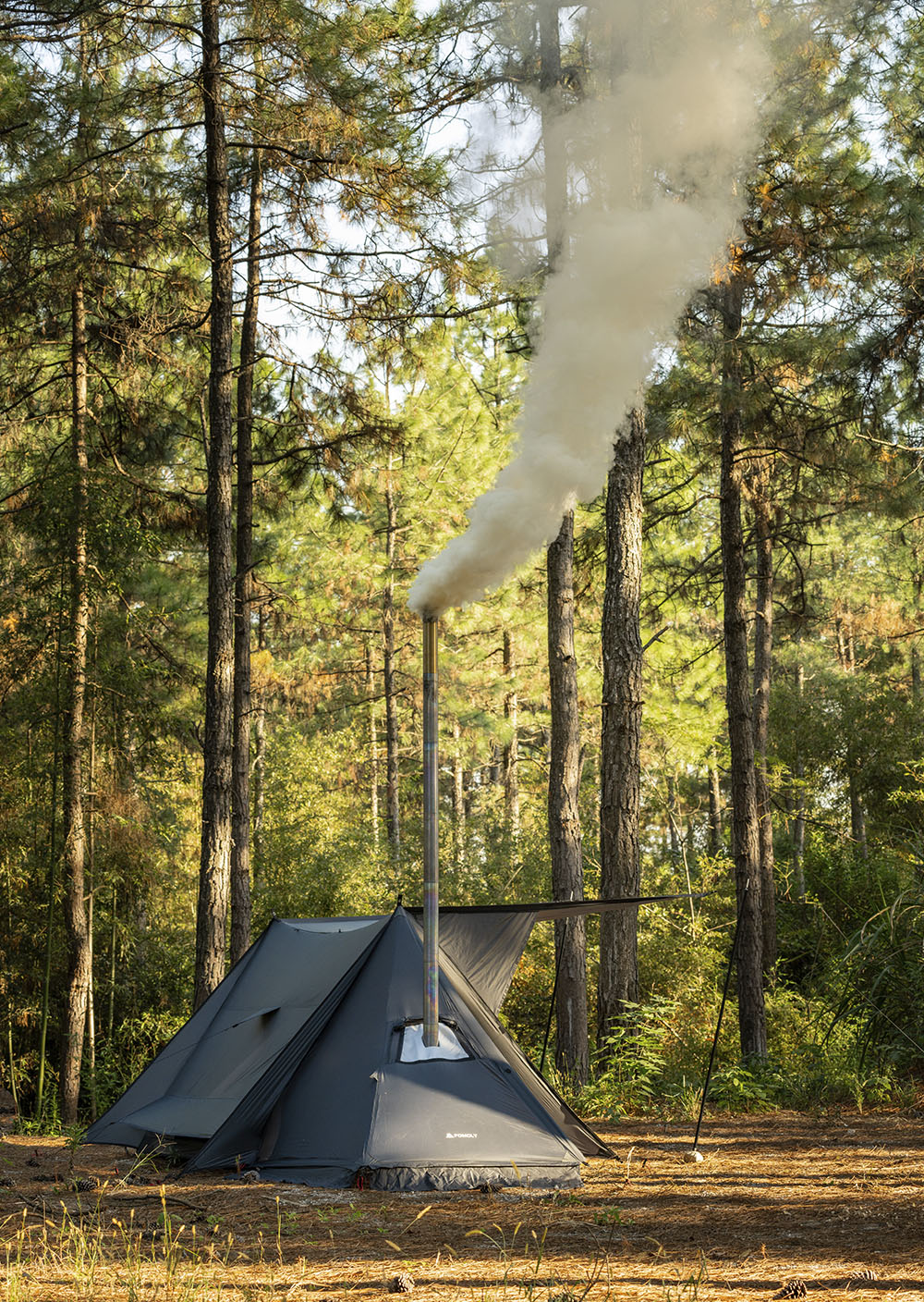 STOVEHUT 20 超軽量 パップテント | 前室あり 軍幕テント煙突穴付き