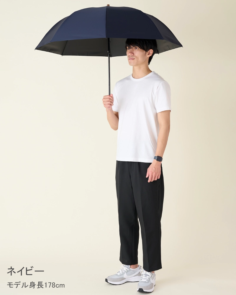 2段折 大判 / 無地 | 完全遮光日傘｜サンバリア100