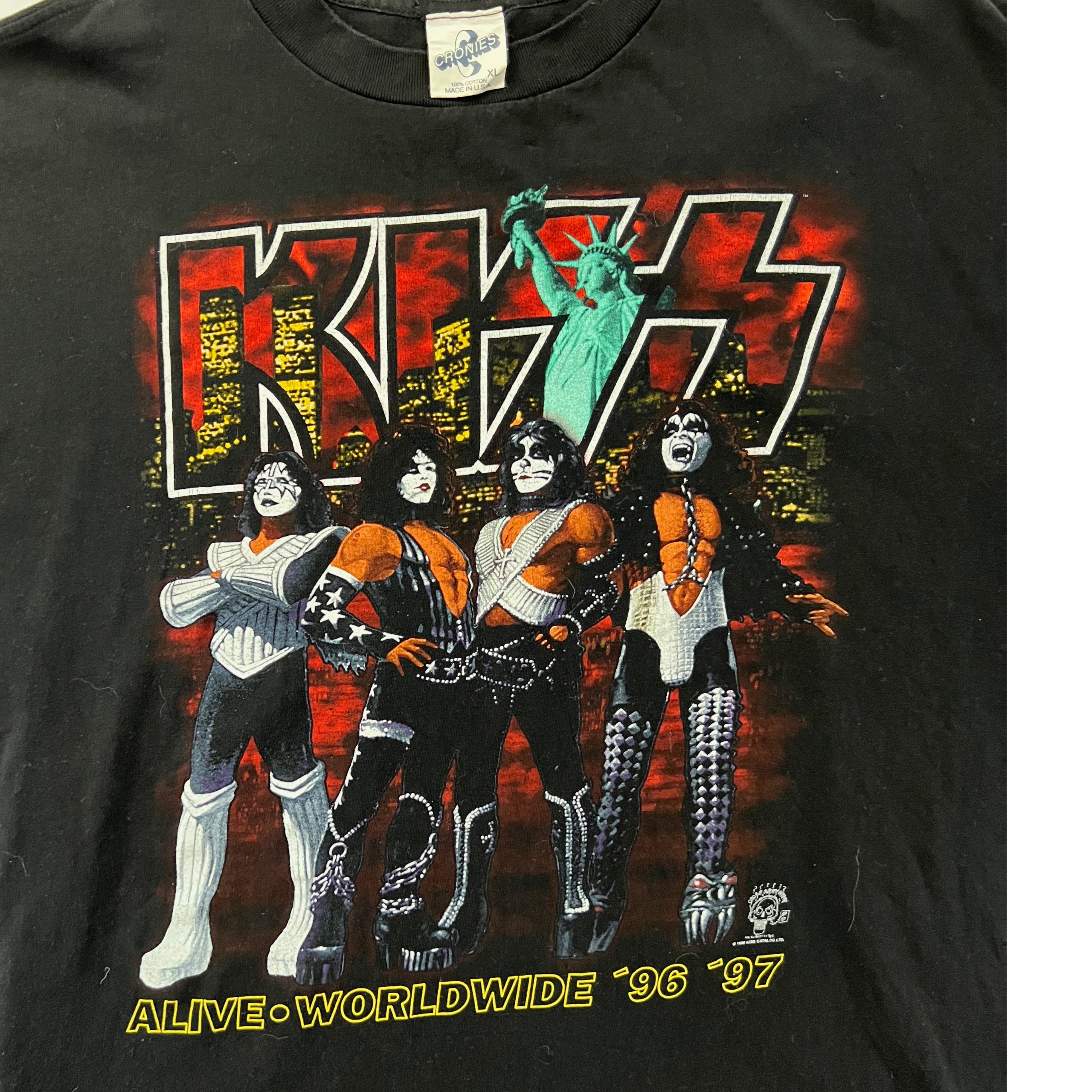 Vintage Kiss Madison Square Garden 1996 Alive Worldwide Tour T