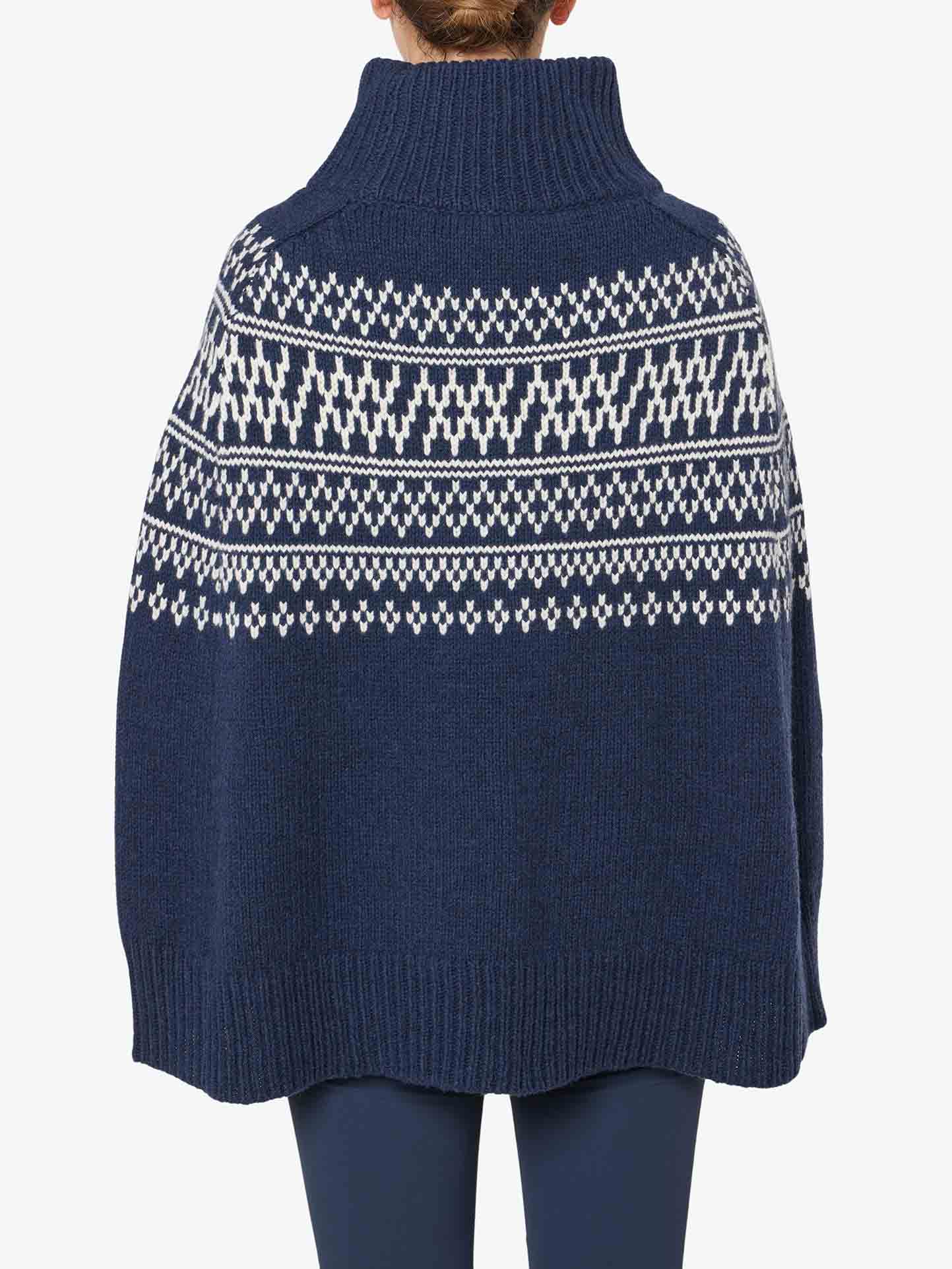 We Norwegians | Women's Setesdal Poncho: Luxury Linisieme Wool Blend