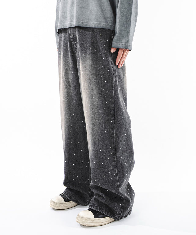 スーパーバギーラインストーンデニムパンツ｜WEGO（ウィゴー） – WEGO