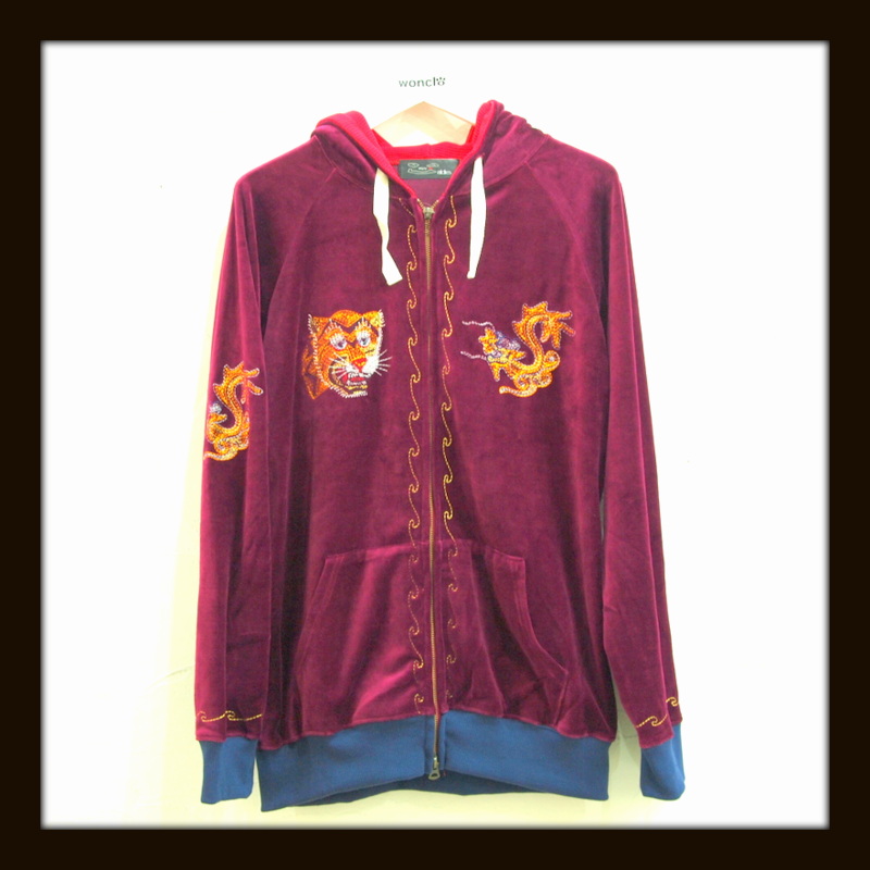 ALDIES アールディーズ ☆ ベトナムベロアパーカー BURGUNDY