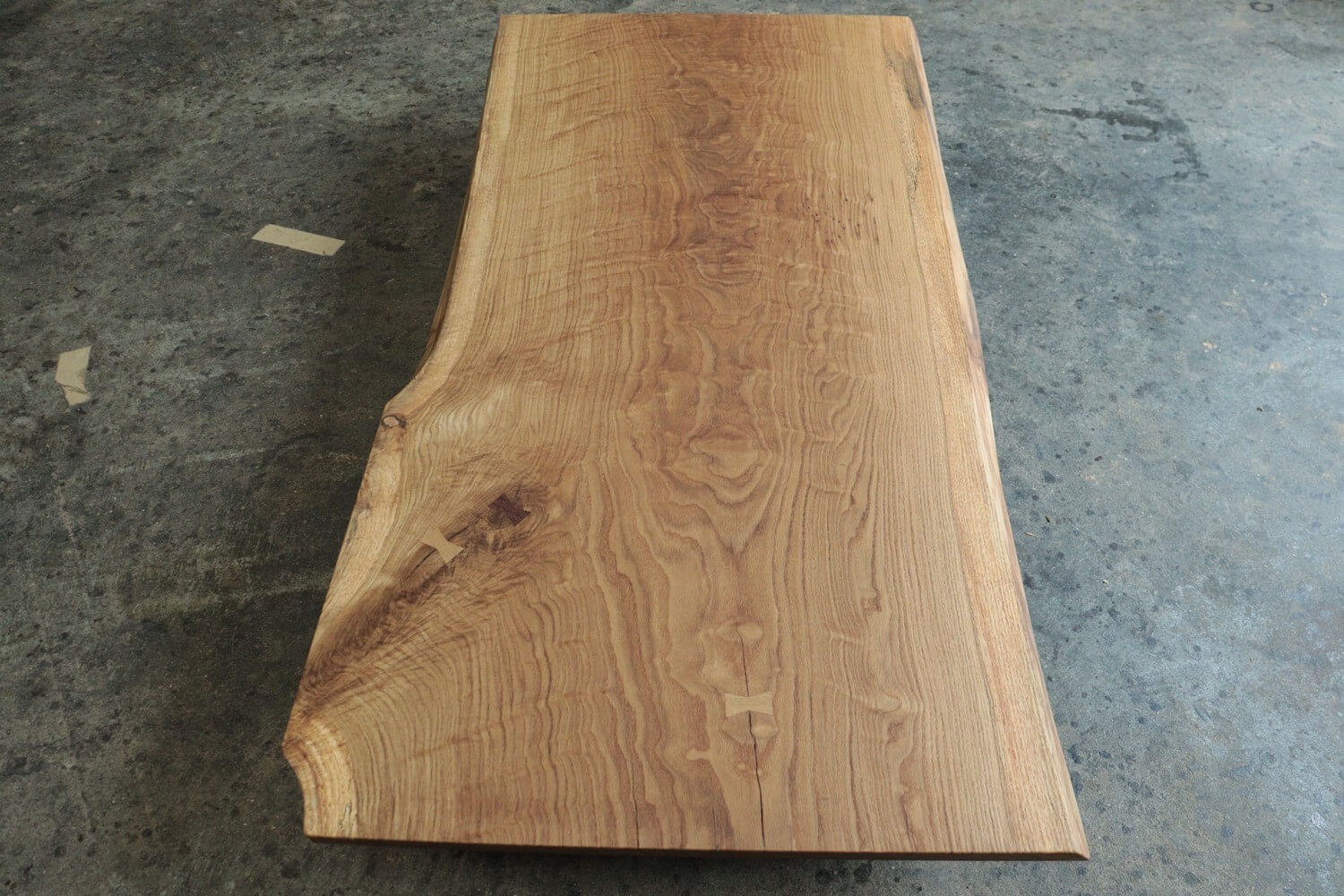 一枚板 ダイニングテーブル 楢 1590 MS-7598 - 一枚板テーブル制作の