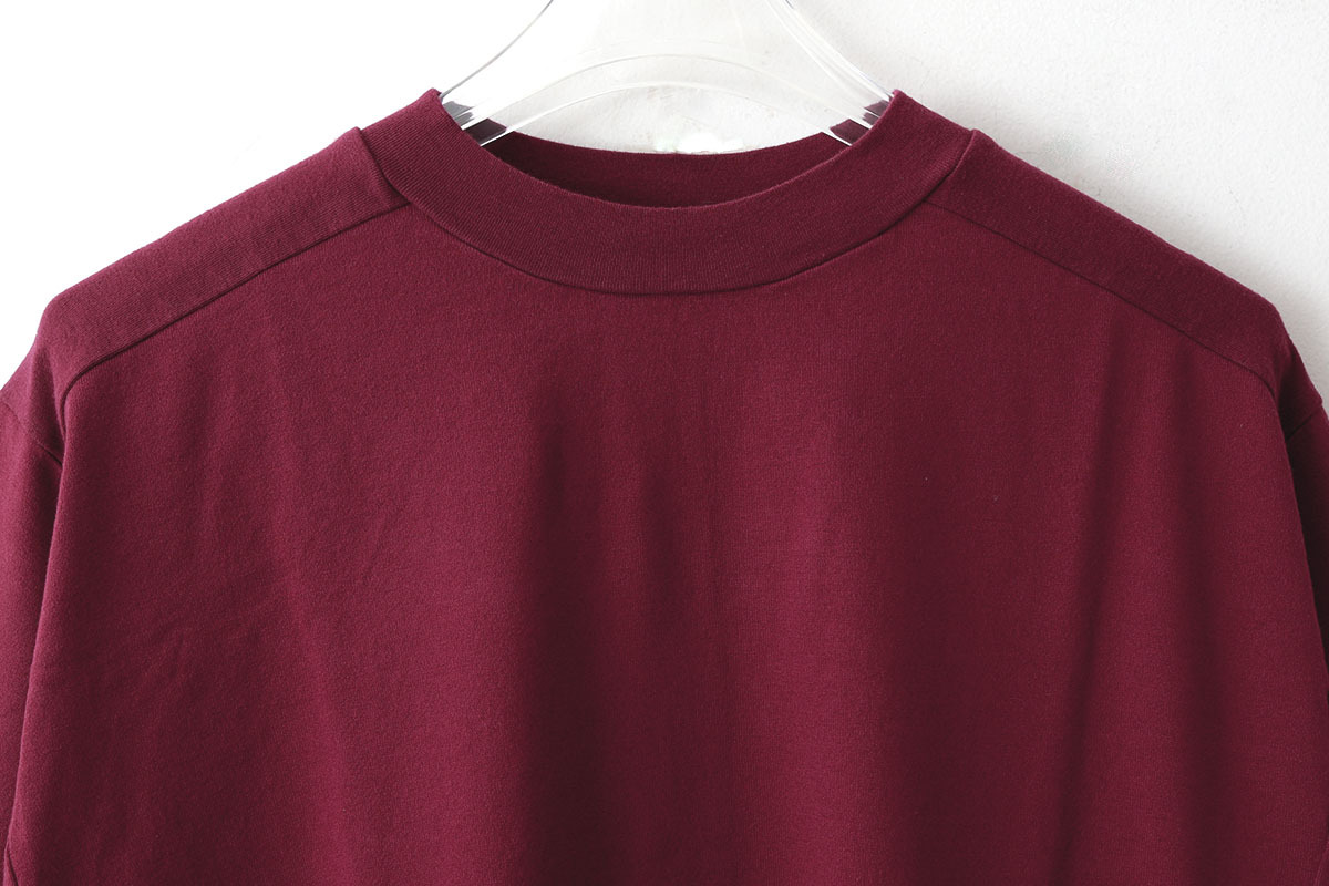 homspun ホームスパン 40/2天竺 六分袖プルオーバー