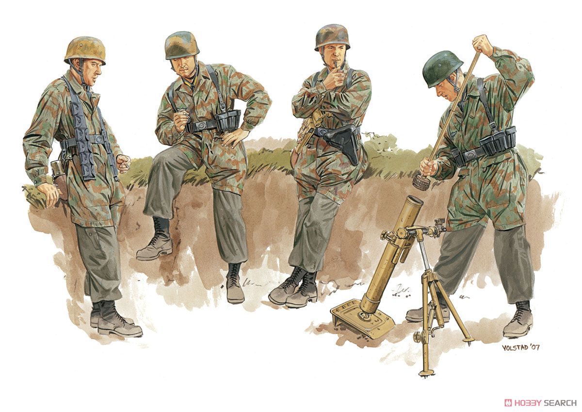 ドイツ降下猟兵 Gr.W.42 8cm迫撃砲チーム (プラモデル) - ホビーサーチ
