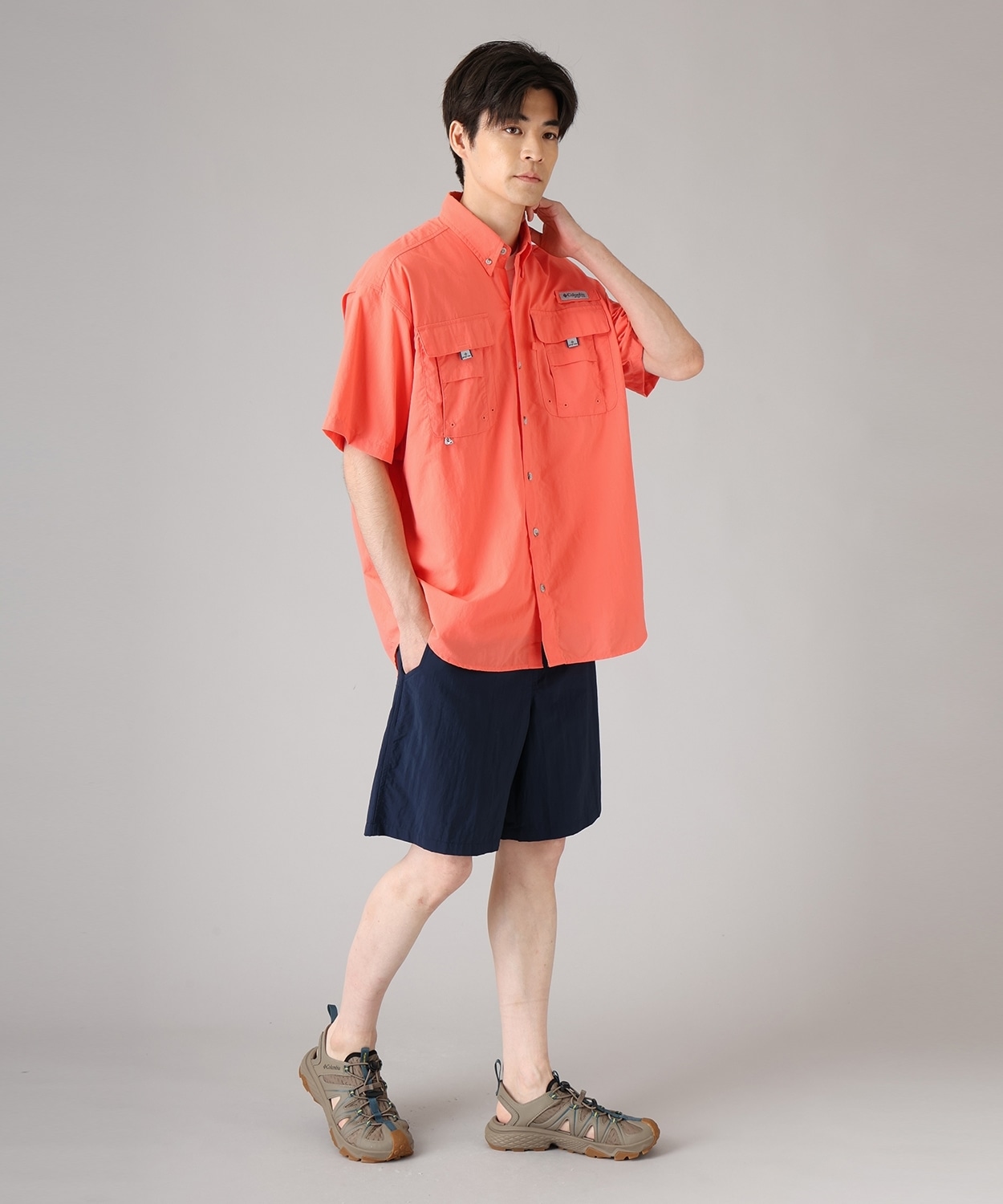 バハマ II ショートスリーブシャツ(XS Melonade)│コロンビア(Columbia