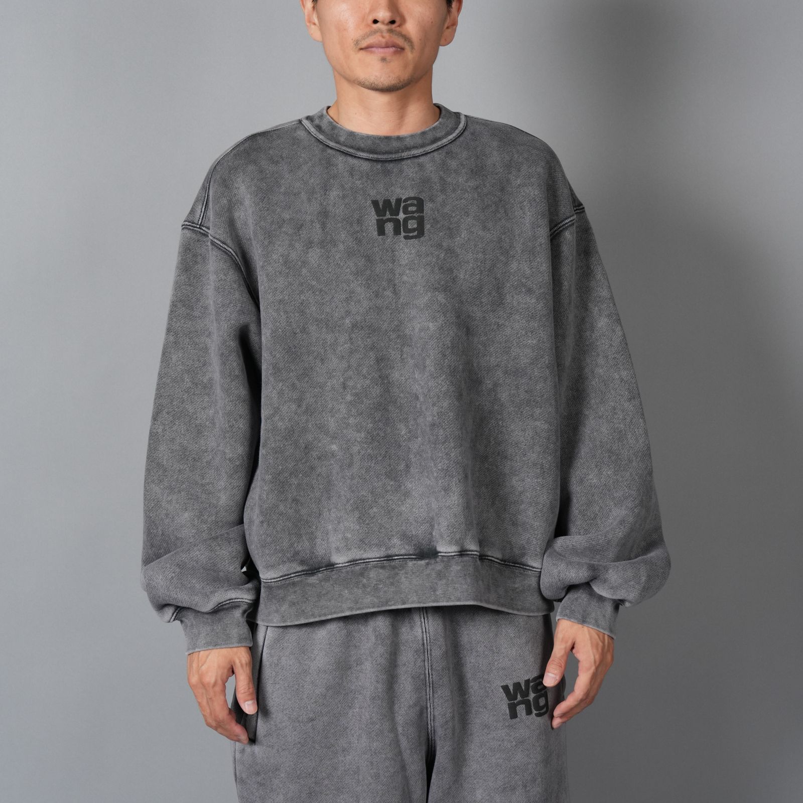 alexander wang - ESSENTIAL TERRY CLASSIC SWEATSHIRT PUFF PALINT