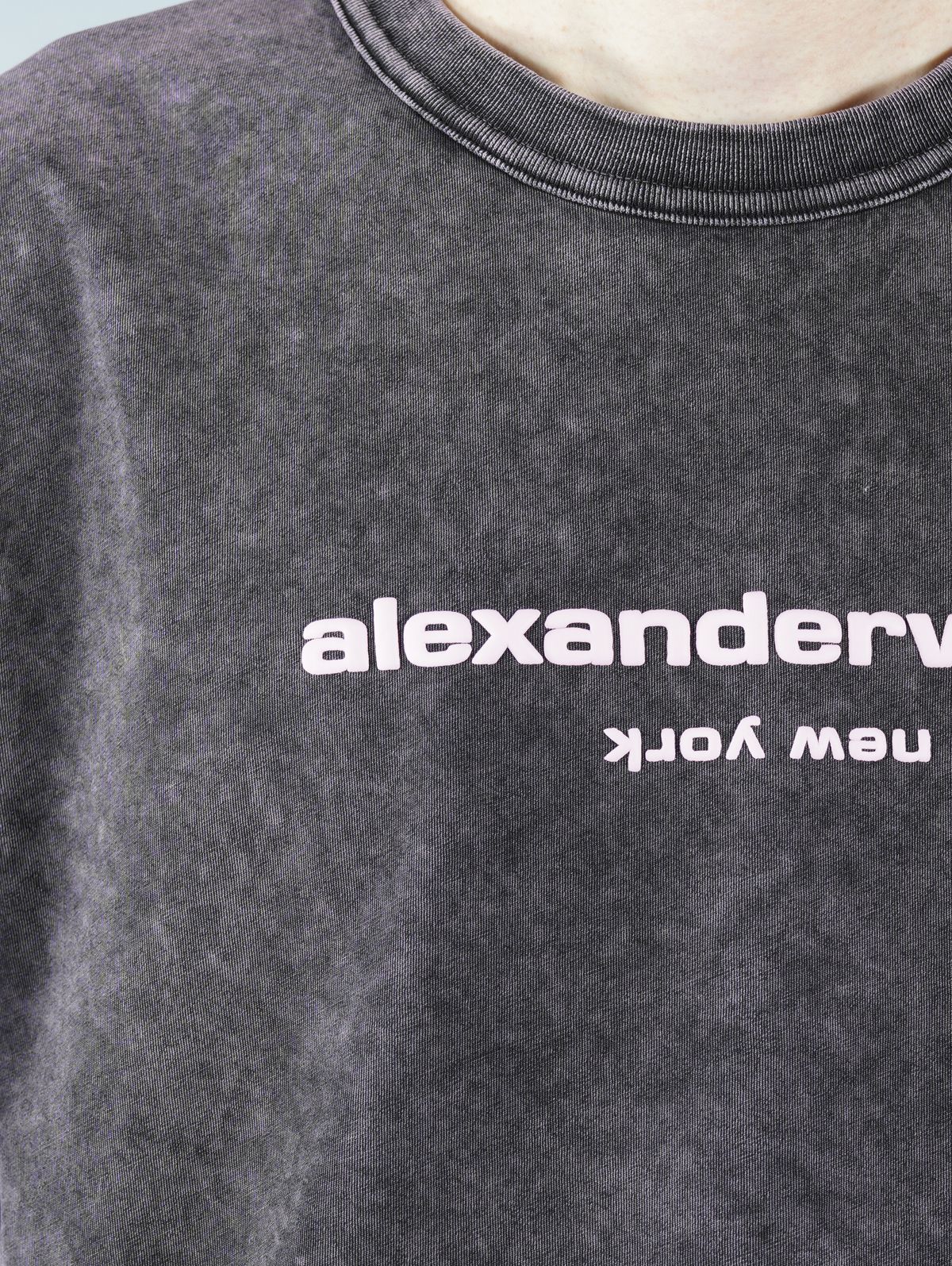 alexander wang - ラスト1点 / ACID WASHED CLASSIC SPORT SLEEVE TEE