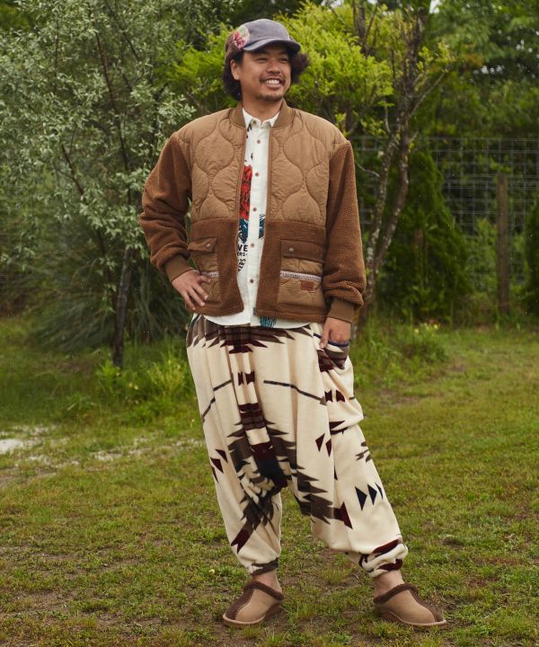 着る毛布】ノマディサルエルパンツ《NOMADY》(NATURAL): 『チャイハネ