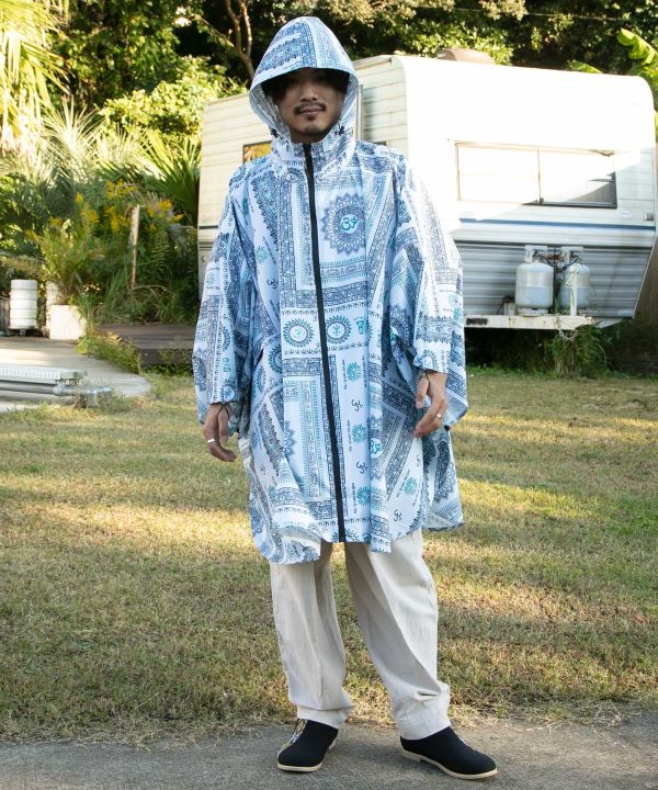 撥水加工】グルディレインポンチョ(BLACK): 『チャイハネ』公式通販