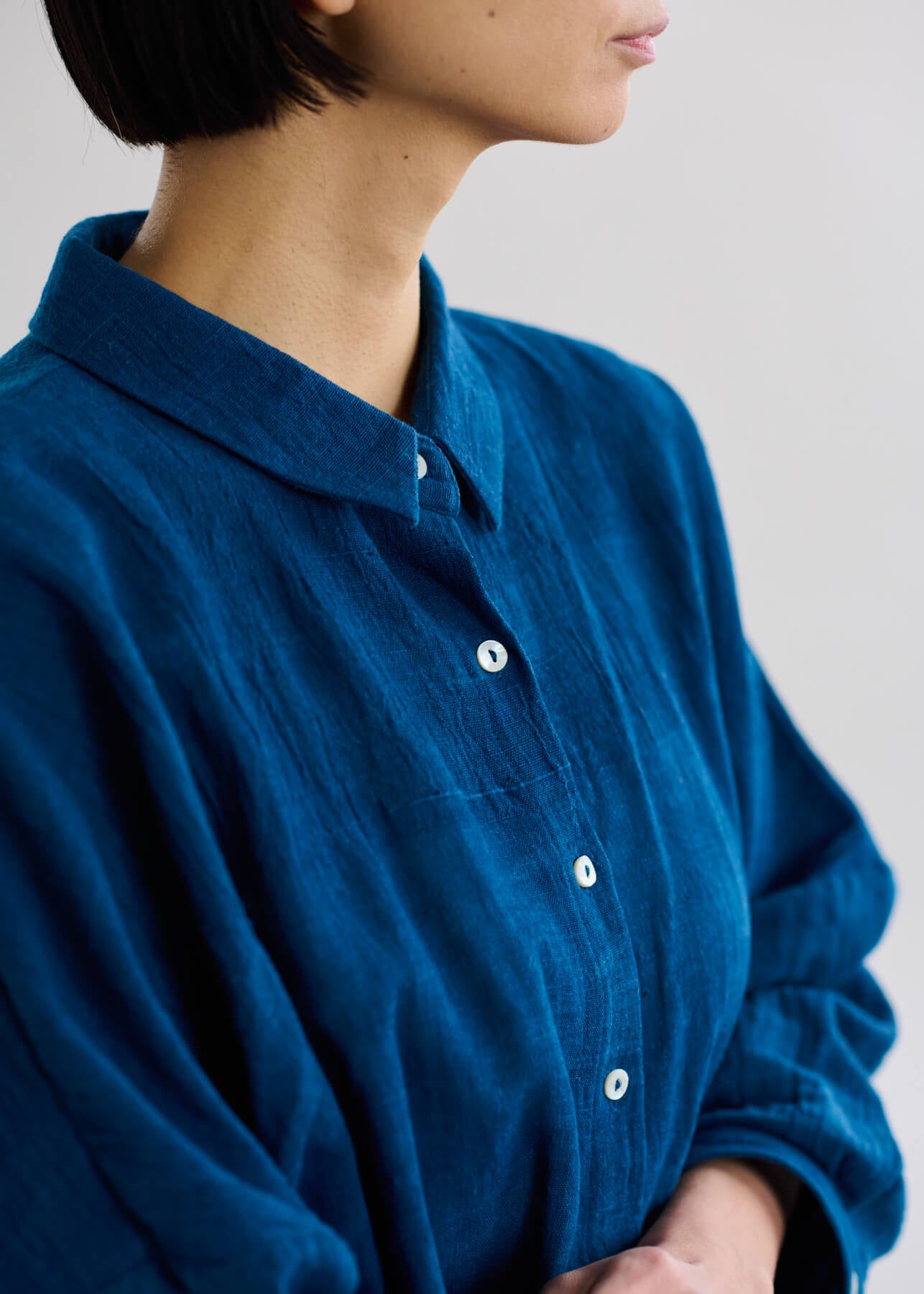 カラコットンカディルーズブラウス| CALICO キヤリコ：インド手仕事布