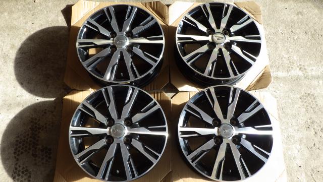 札幌の14×4.5J 4H/100 45 ダイハツ タントカスタム純正 アルミホイール