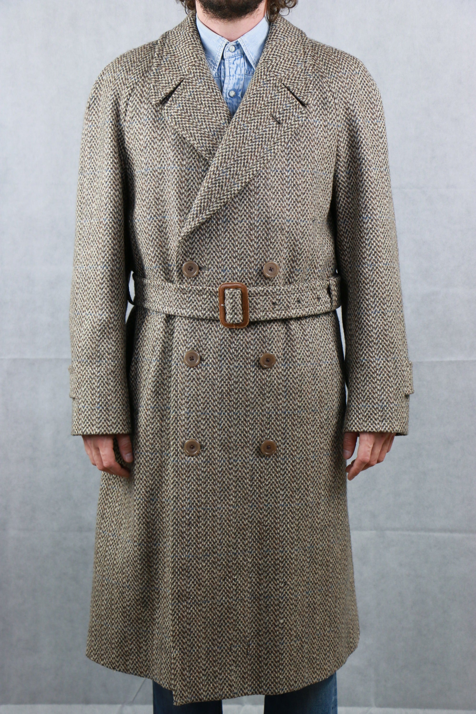 Aquascutum Double-breasted Tweed Coat ~ Vintage Store Clochard92.com