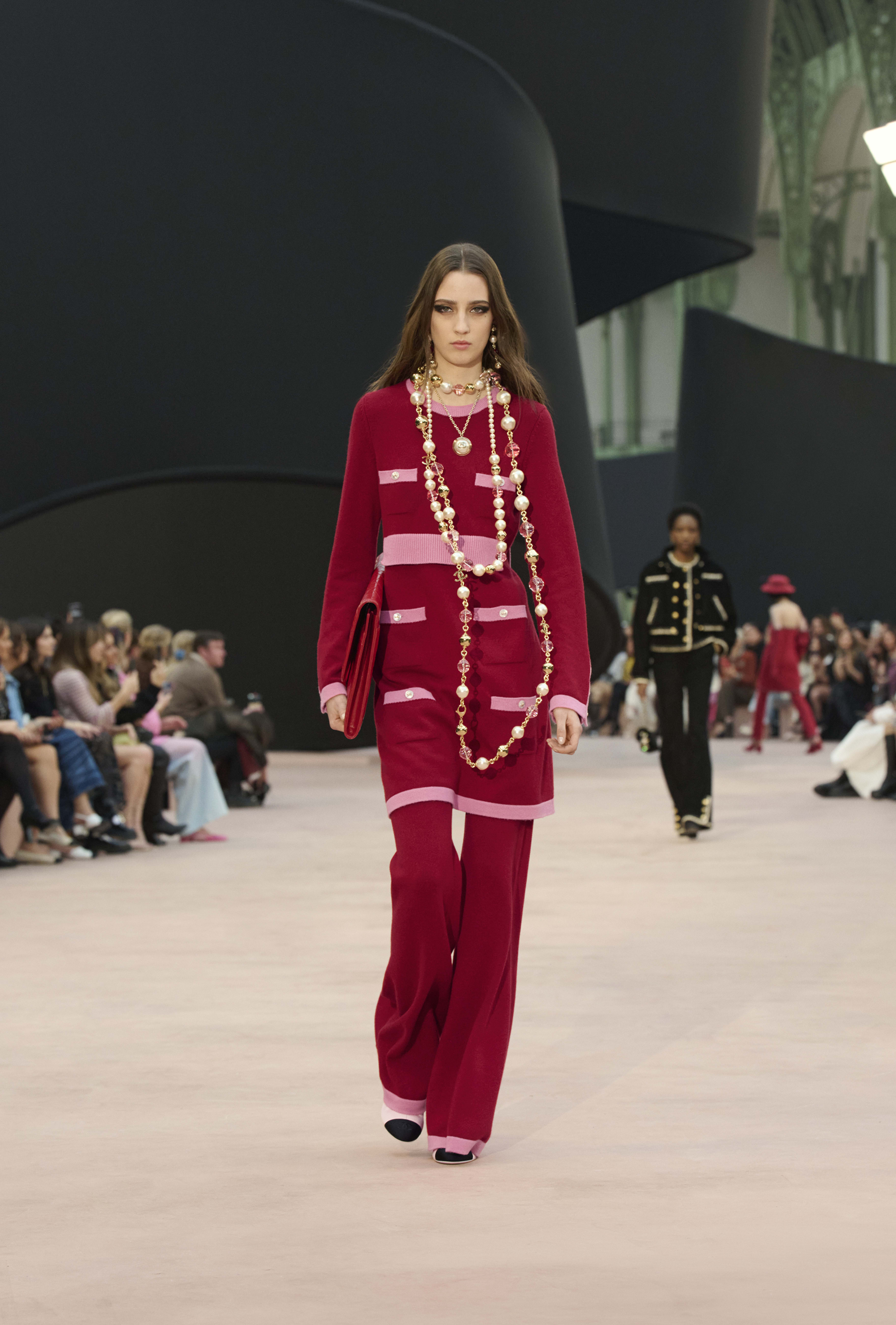 ドレス - カシミヤ、レッド & ピンク — ファッション | CHANEL シャネル