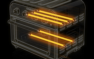 大型ファンを搭載したクイジナートのオーブントースター「エアフライ