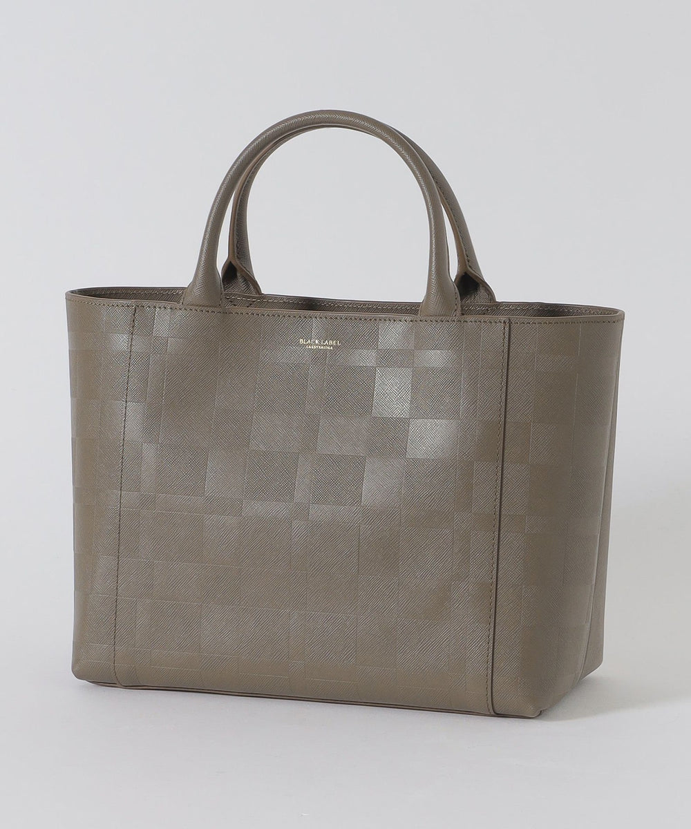 エンボスチェックドライビングトート（バッグ）｜BLACK LABEL