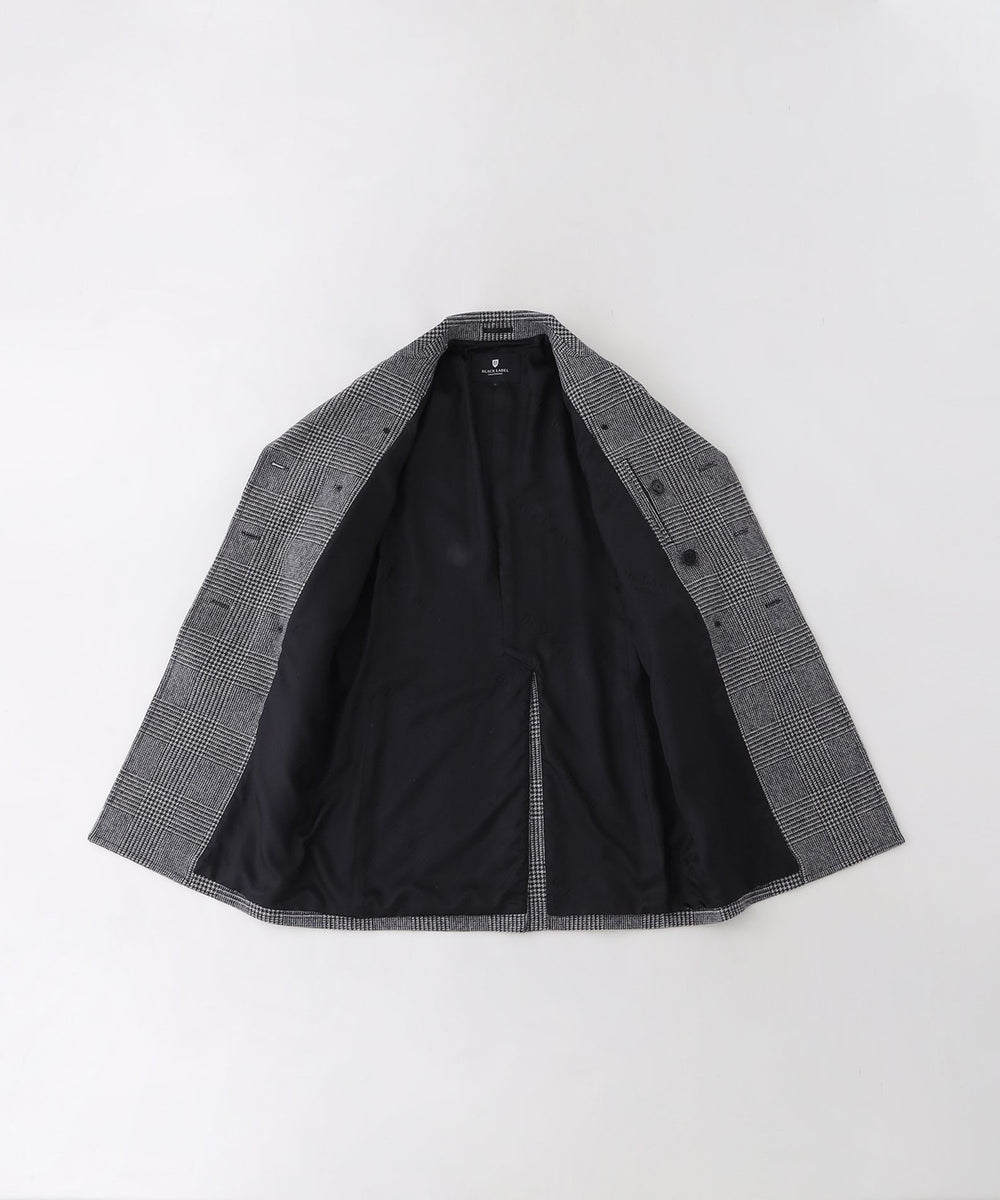 グレンチェックツイードミリタリーコート（コート）｜BLACK LABEL