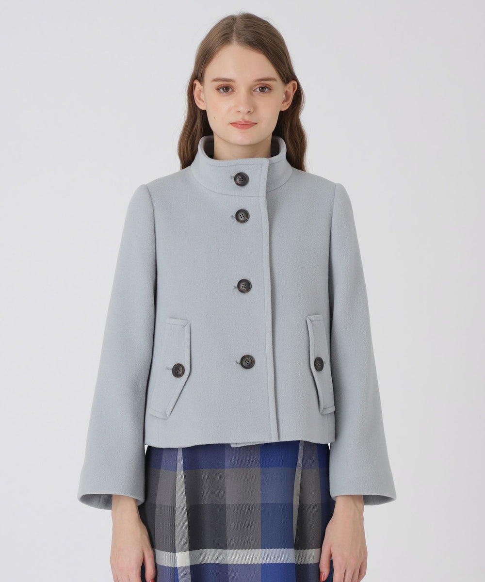 ファインウールダブルビーバーショートコート（コート）｜BLUE LABEL