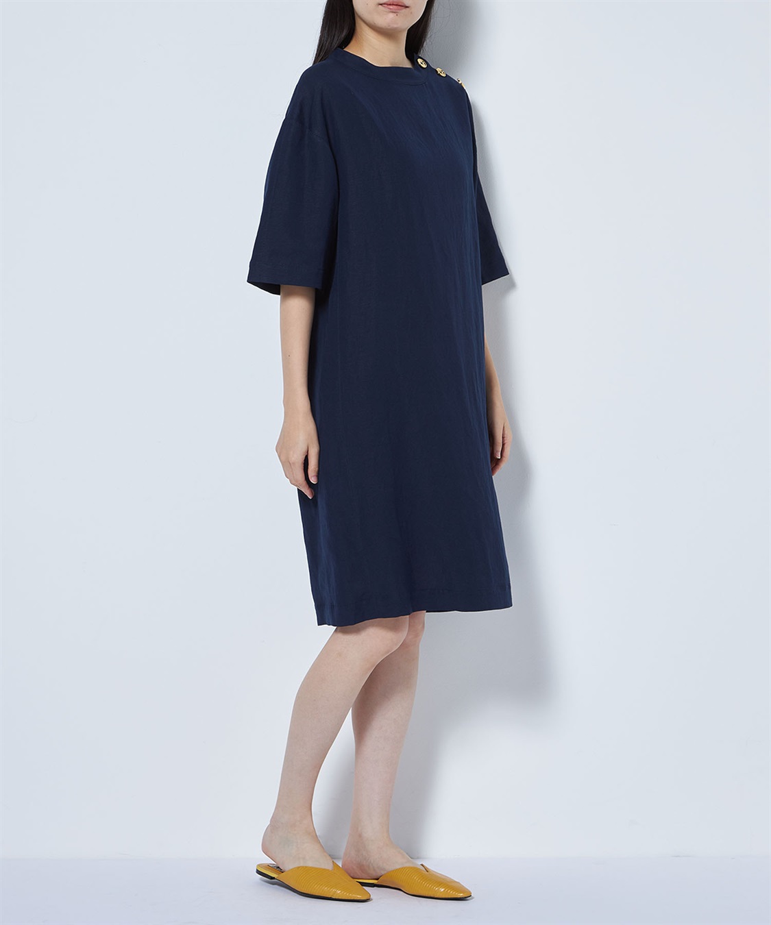 リネンブレンドワンピース 49AV JUNKO SHIMADA｜クロスプラス公式通販