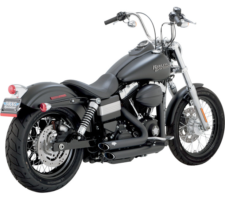 VANCE＆HINES ショートショット スタッガード ブラック - VANCE＆HINES