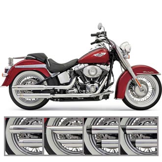 スクリーミンイーグル・スリップオンマフラー スラッシュダウン