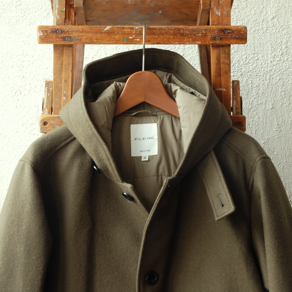 STILL BY HAND シンサレートを抱かせたメルトンフードコート（CO0463