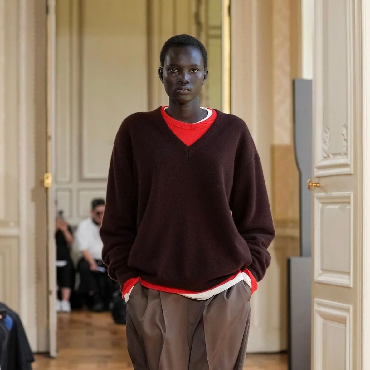 ssstein - 【残り一点】Pure Cashmere Knit V Neck LS | ACRMTSM