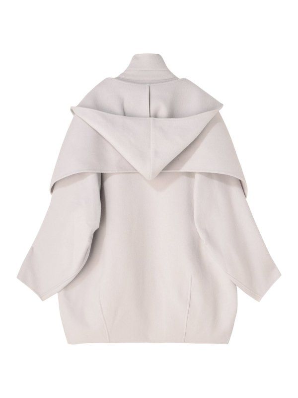 ETRE TOKYO - フーディーストールコクーンコート - GREY | ADDICT WEB SHOP