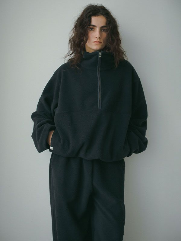ETRE TOKYO - ドロストヘムエコフリースハーフジッププルオーバー