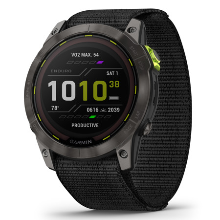Garmin Enduro 2 GPS Solar Smartwatch with Black UltraFit Nylon