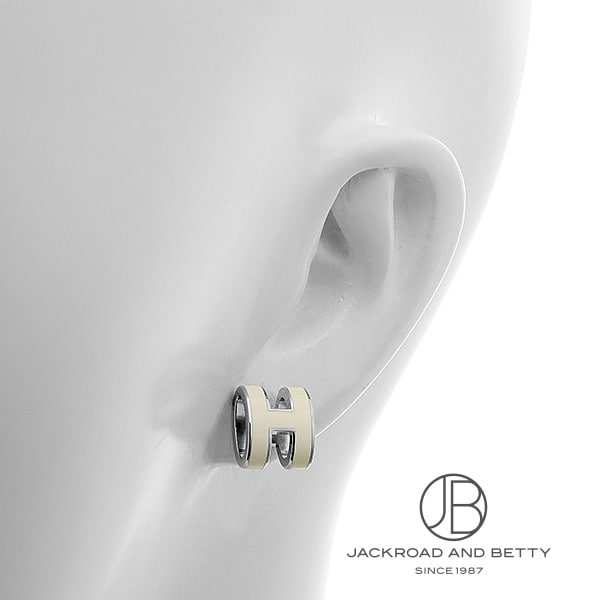 ポップH ピアス ブラン ホワイト 白[] Pop H Earrings Blanc