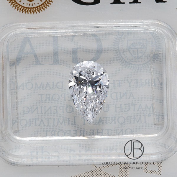 ペアシェイプ ダイヤモンド ルース2点セット[(1.111ct/D/IF)(1.077ct/D