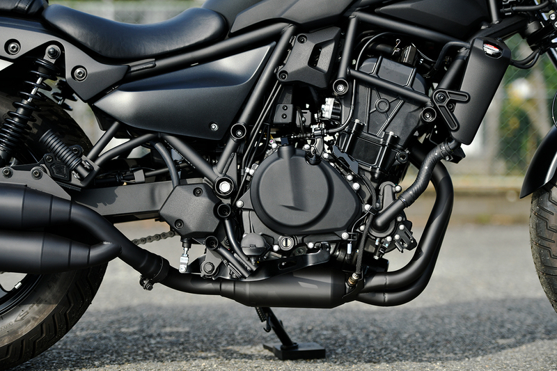 パワーヘッダー マットブラック フロントパイプ：エリミネーター400