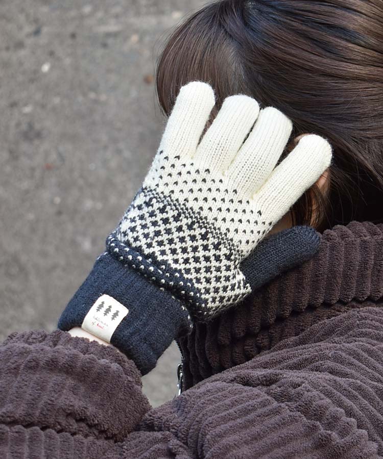 ノルディック柄ニットグローブ | Bleu Bleuet（ブルーブルーエ）公式通販