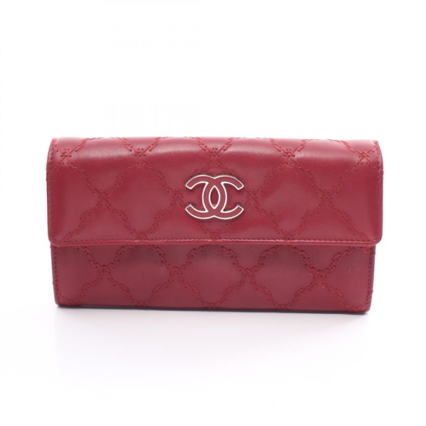 シャネル(CHANEL)シャネル ウルトラステッチ ココマーク 二つ折り長