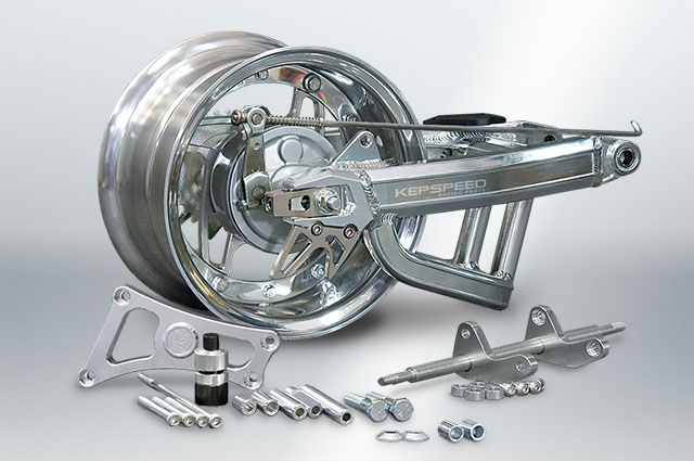 KEPSPEED製 モンキー純正ドラム対応10インチ5.5Jホイール付ワイド
