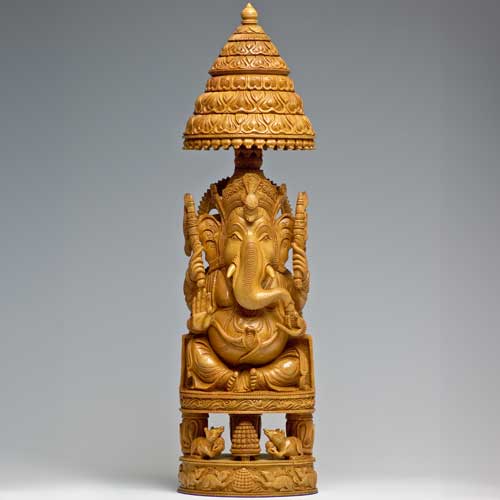 白檀ガネーシャ神像 | ガネーシャ神と開運グッズ