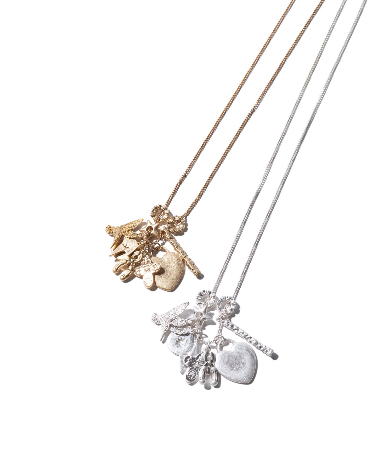 GB0425/AC11 : Multi Charm Necklace / マルチチャームネックレス