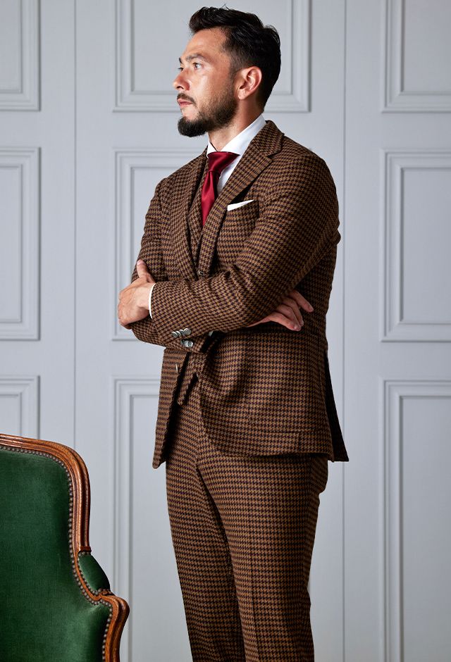 ブラウンスーツ・その他のコーディネート（FOX BROTHERS）｜FJ350