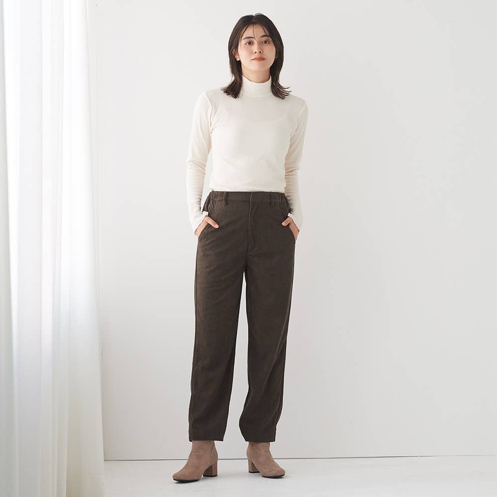 ストレート】コーデュロイ前あきパンツ【SALE】 TZY96K :レディース