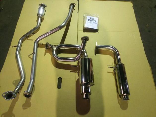 コペン LA400K HKS サイレントハイパワーマフラー 加工/取り付け